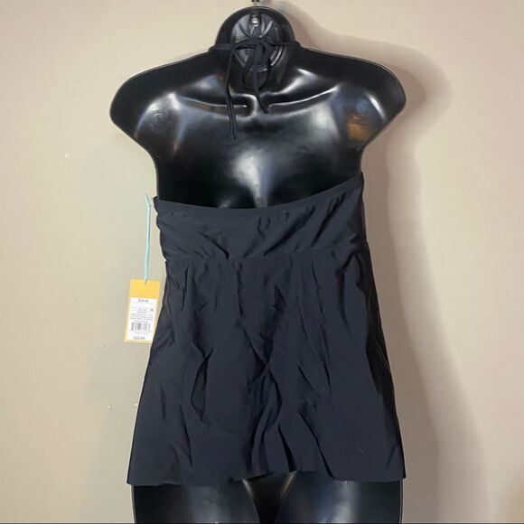 KANA Sol Black V Neck Padded Bra Swim Wear Top Neck Tie NWT - Picture 7 of 12